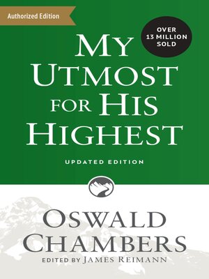 cover image of My Utmost for His Highest